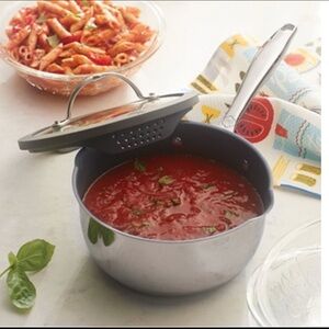 Princess House Heritage Signature 1.75 qt Nonstick Straining Saucepan